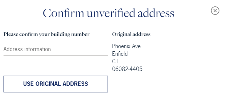 Verify Address